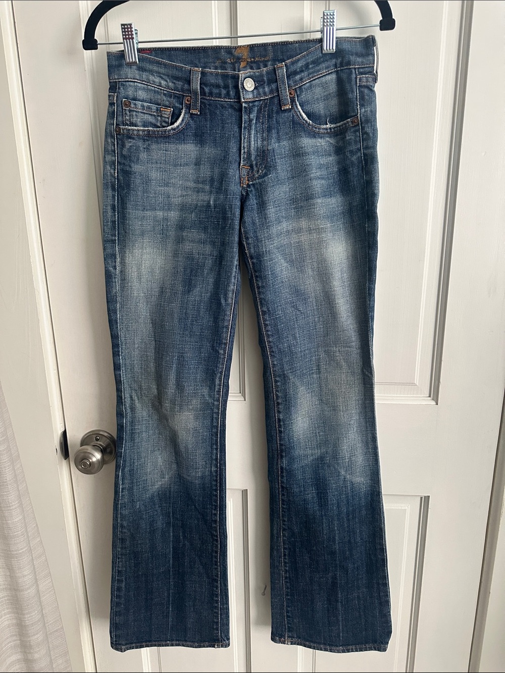 7 For All Mankind Women's Medium Blue Flared Jeans size 25